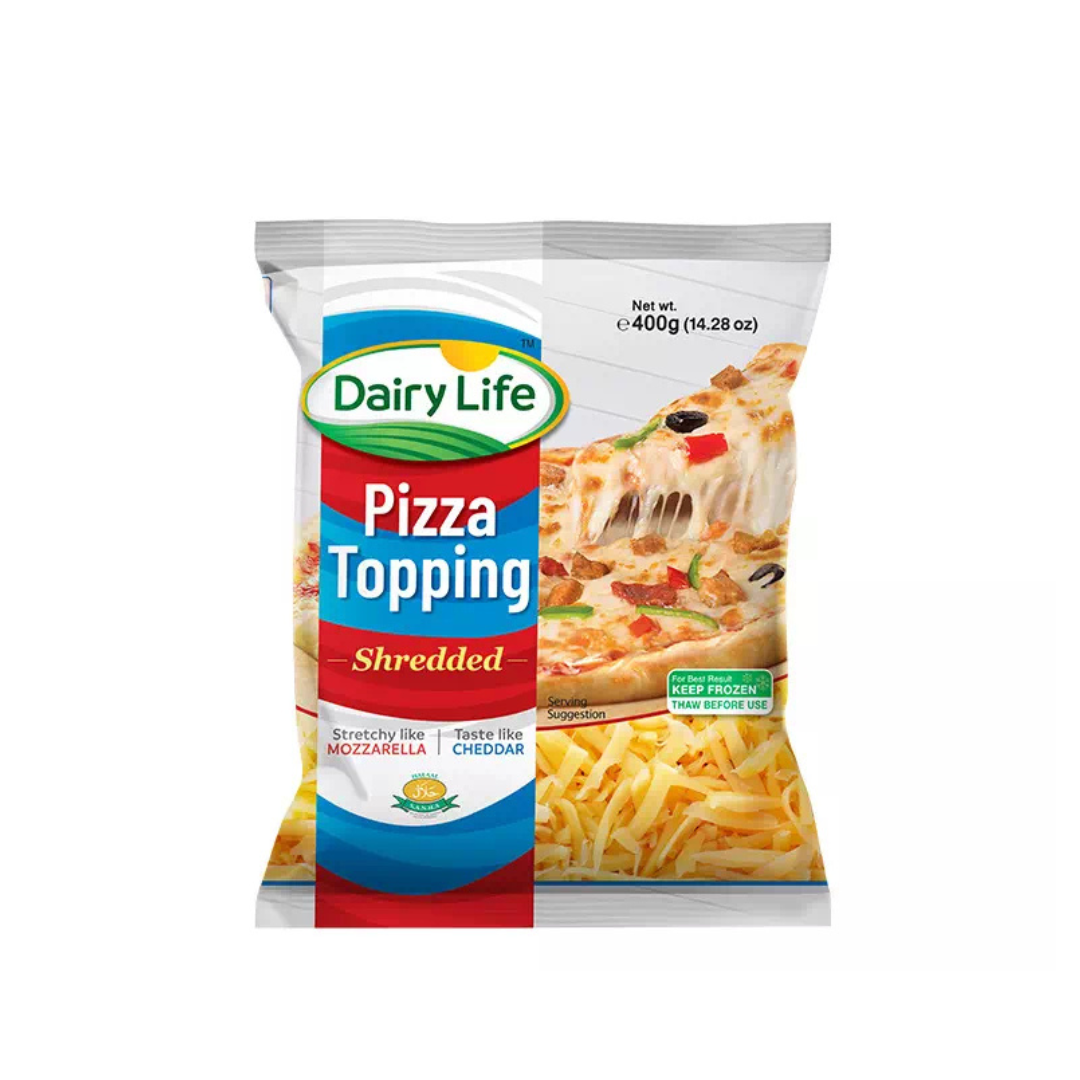 D/L PIZZA TOPPING 400G SHREDDED