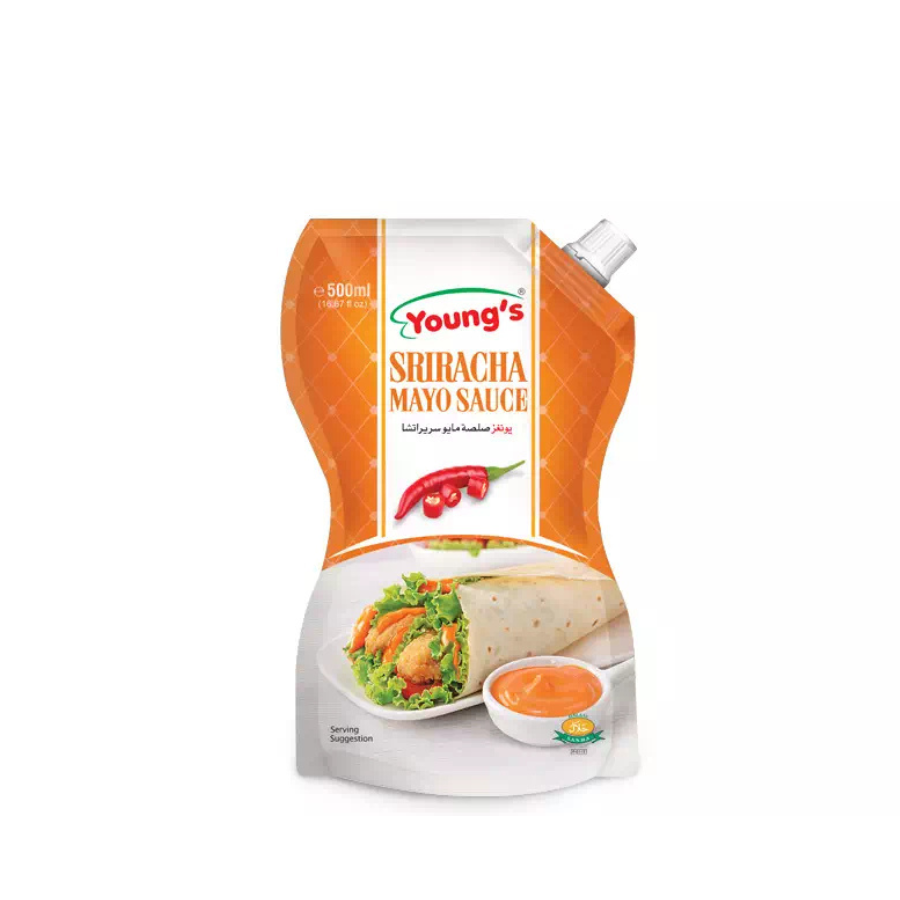 YOUNG'S SRIRACHA MAYO SAUCE 500ML