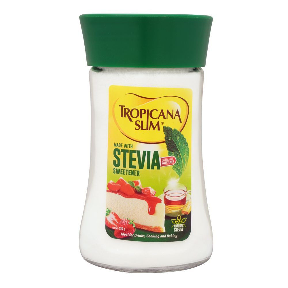 TROPICANA STEVIA 210G JAR