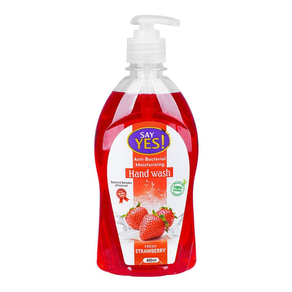 SAY YES HAND WASH 400ML STRAW