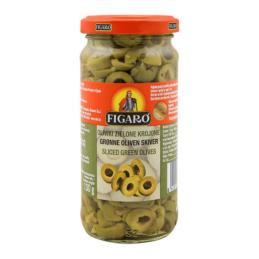 FIGARO GREEN OLIVES SLICED 240G