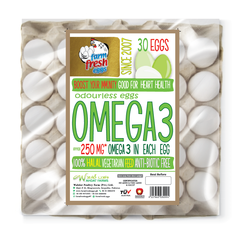 FARM FRESH OMEGA 3 EGG 30PCS