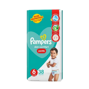 PAMPERS JUMBO PANTS #6  38PC XL