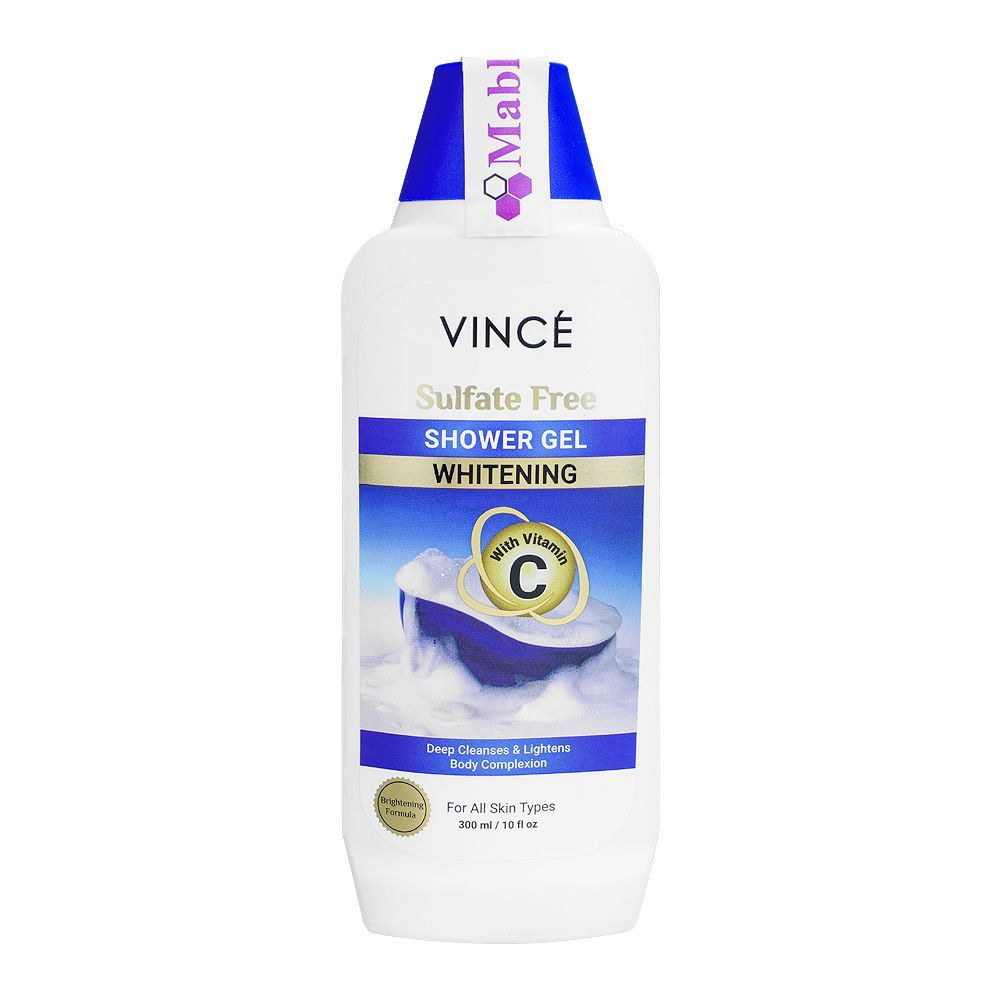 VINCE SHOWER GEL 300ML WHITENING