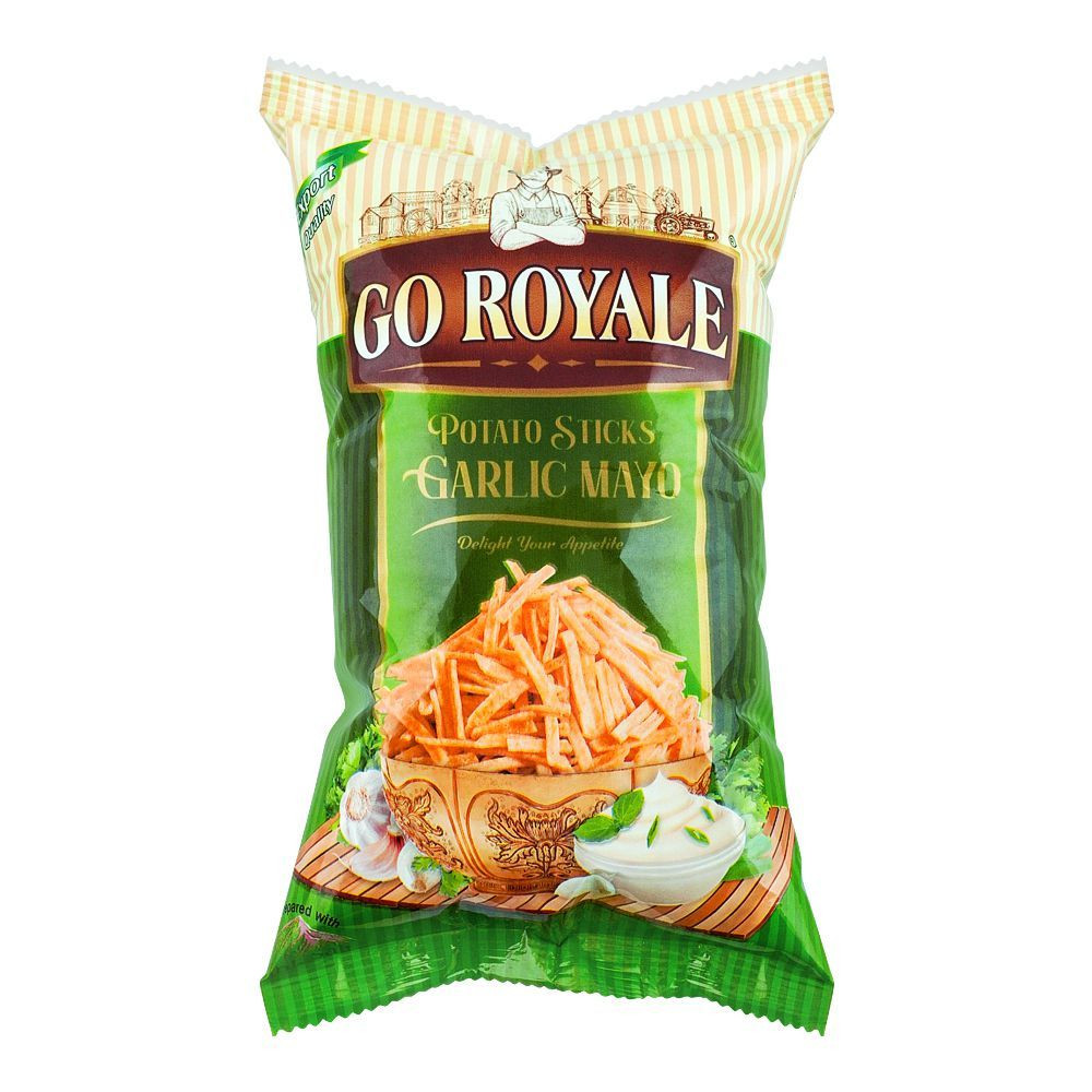 GO ROYALE POTATO STICKS 120G GARLIC MAYO