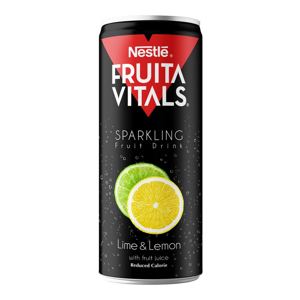 FRUITA VITALS TIN 250ML LIME LEMON