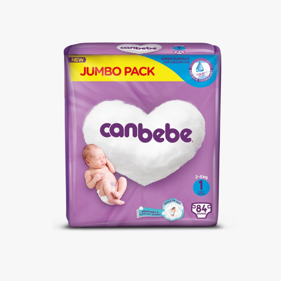 CANBEBE JUMBO #1 NEW BORN 84PC