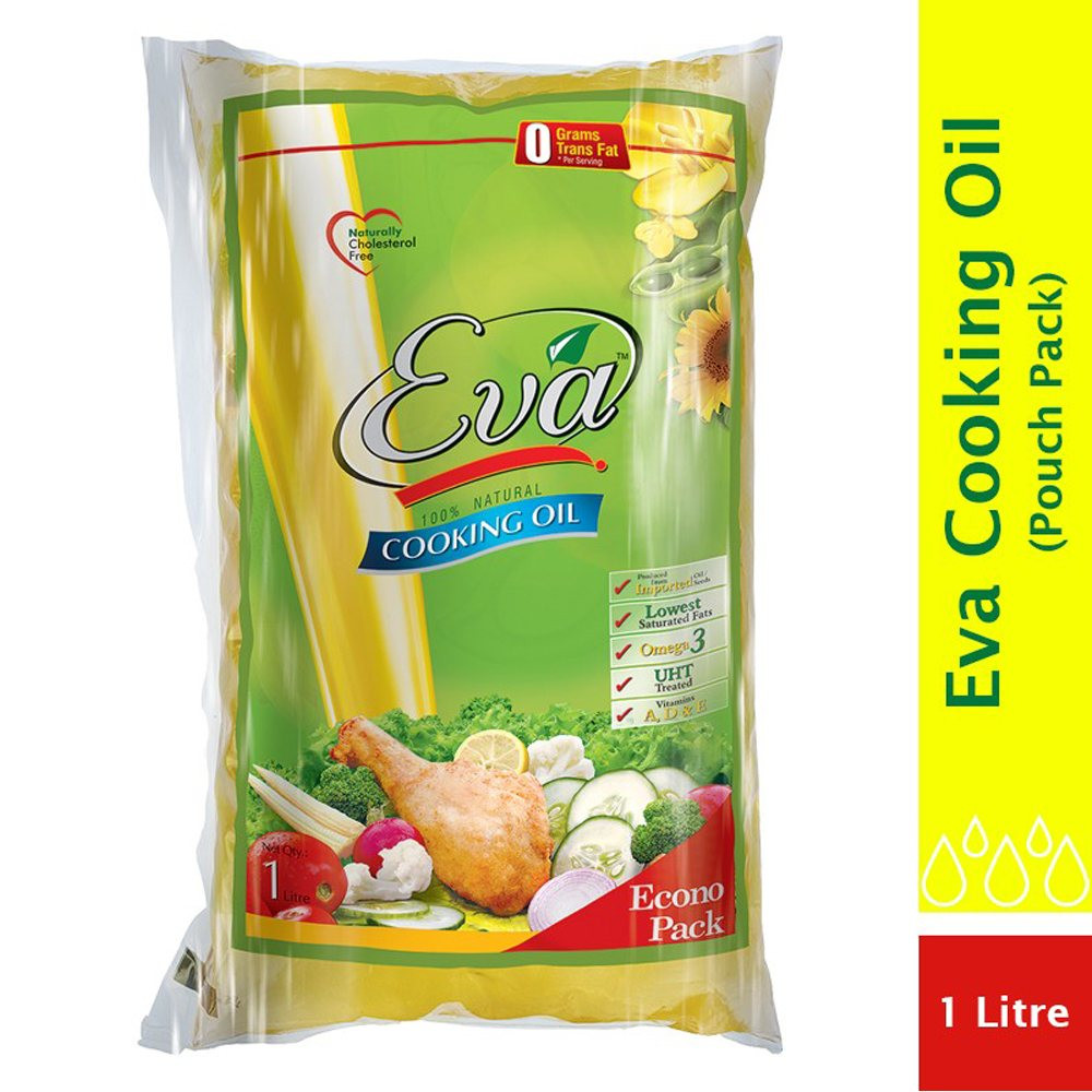 EVA COOKING OIL 1LTR PKT