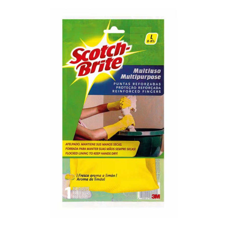 SCOTCH BRITE GLOVES L YELLOW