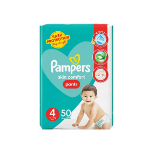 PAMPERS JUMBO PANTS #4  50PC MAXI