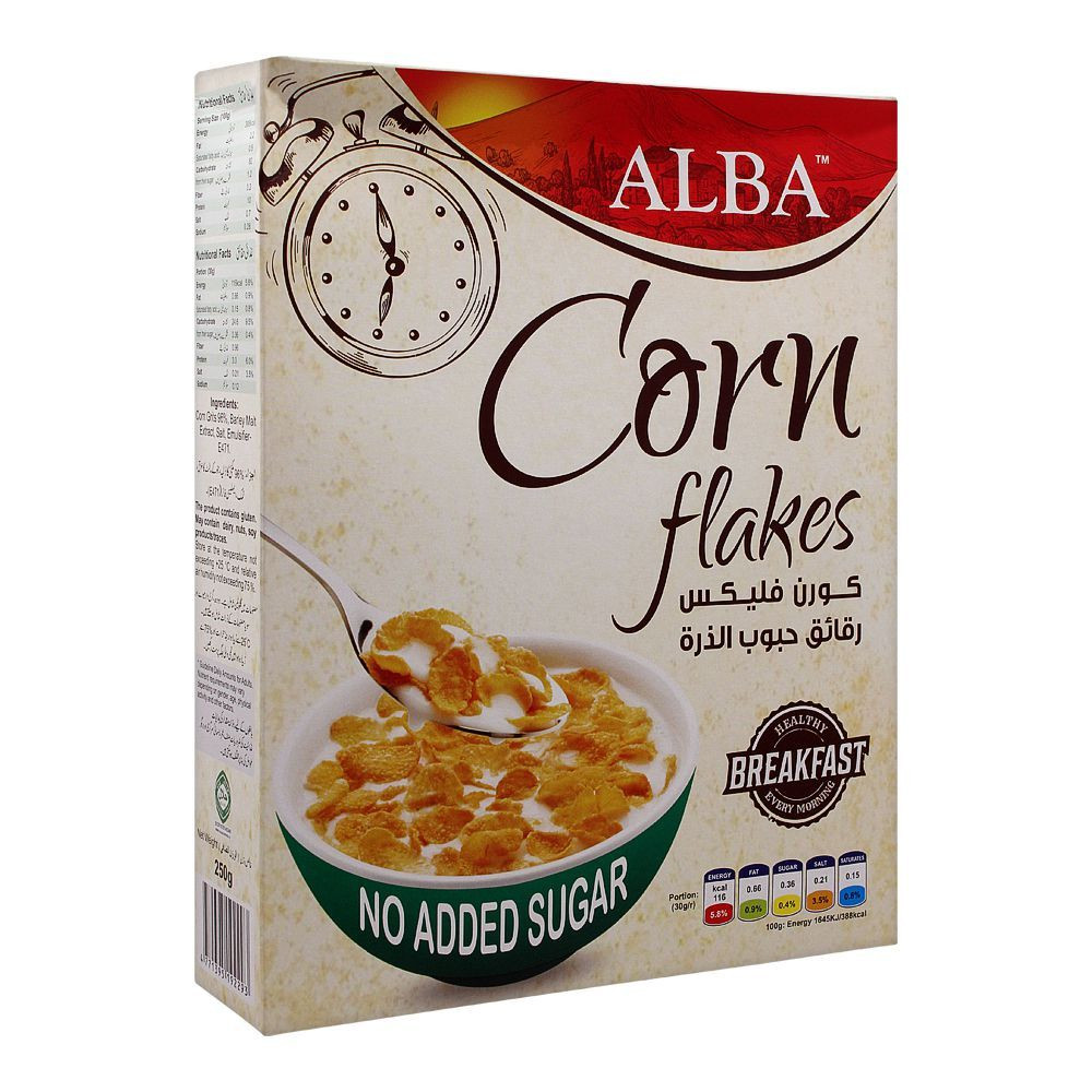 ALBA CORN FLAKES 250G NO ADDED SUGAR
