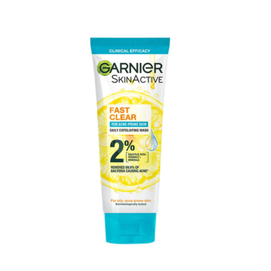 GARNIER FAST CLEAR F/WASH 100ML A/ACNE